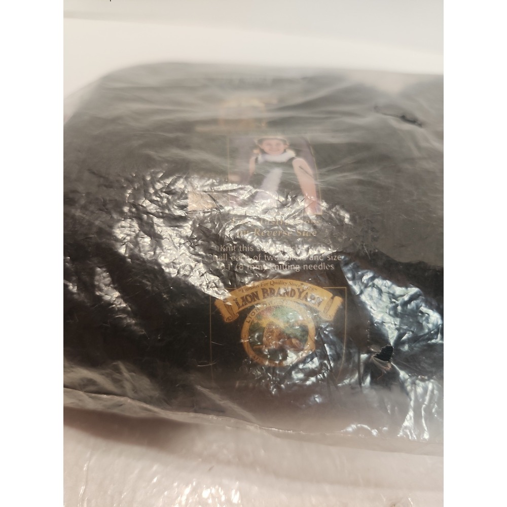 Lion Brand Fun Fur Eyelash Yarn Lot Of 3 Black